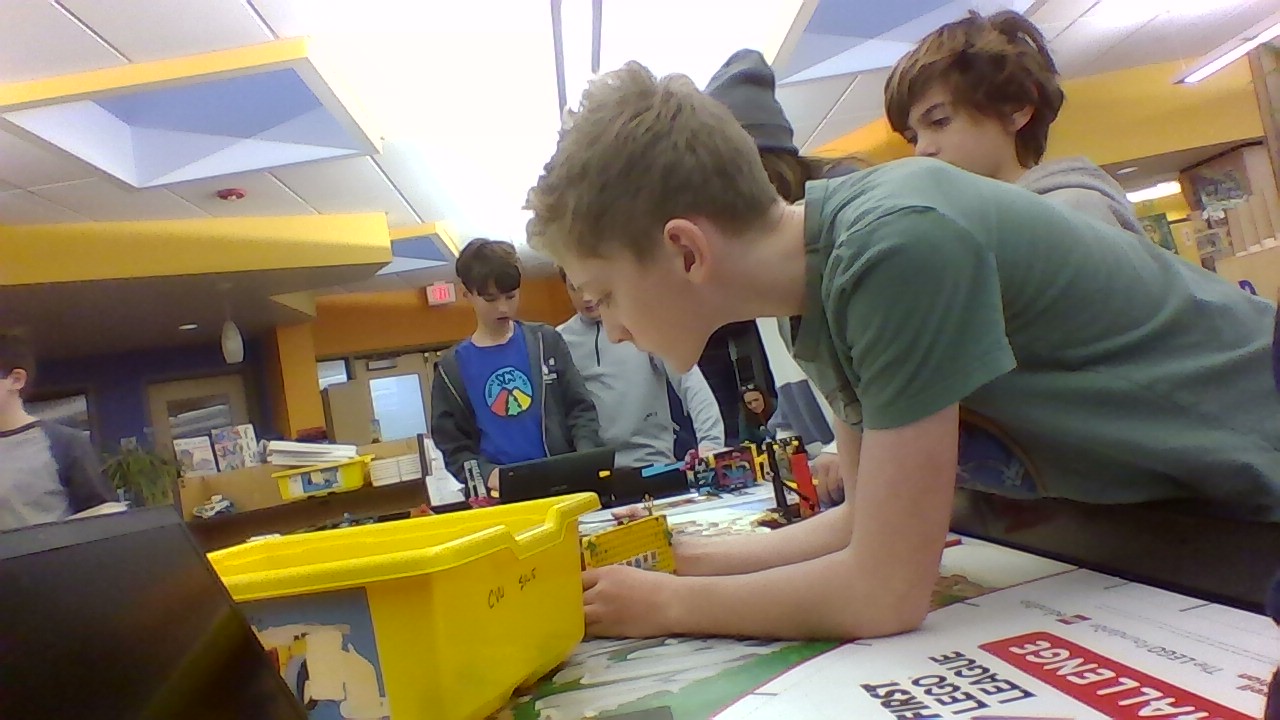 The Acorn People, a competition team, does a test run on the mat.