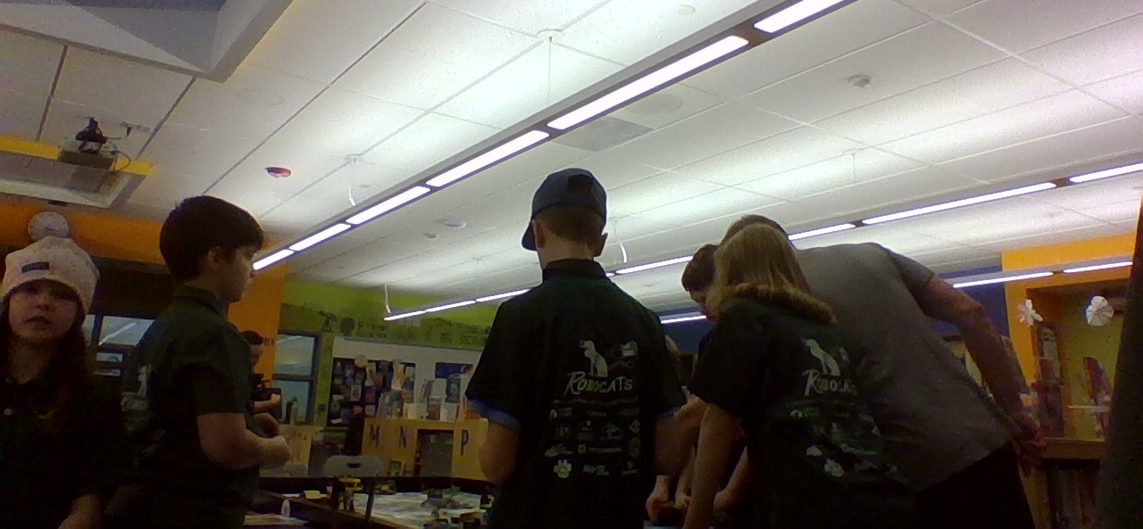 The Robonuggies run a couple last test runs before the state competition.